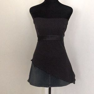 Asymmetrical Polka Dot Tube Top